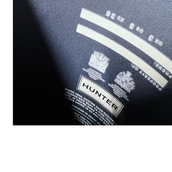 🌧️ Hunter Original Tall Rain Boots – Gloss Black / Charcoal Gray - Picture 8 of 8